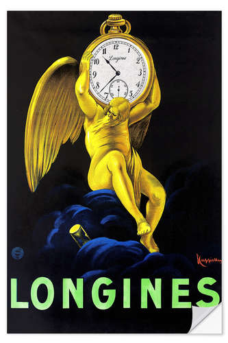 Selvklebende plakat Longines klokker