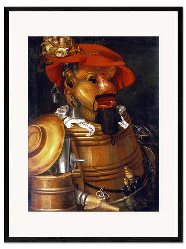 Impression artistique encadrée Le serveur