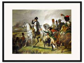 Gerahmter Kunstdruck Napoleon Bonaparte, Schlacht von Wagram 06. Juli 1809.