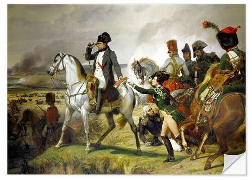 Selvklæbende plakat Napoleon Bonaparte, Battle of Wagram 06 July 1809th