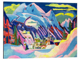 Magnettafel Davos im Winter