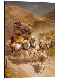 Magnettafel Die Gotthard-Post, 1873