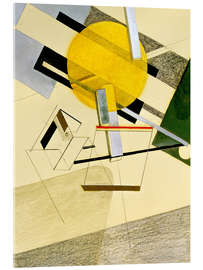 Tableau en verre acrylique Proun 7 A - El Lissitzky