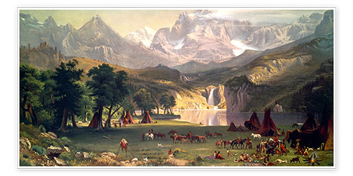 Poster Die Rocky Mountains, Lander's Peak