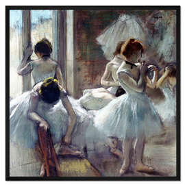 Gerahmter Kunstdruck Gruppe von Tänzerinnen