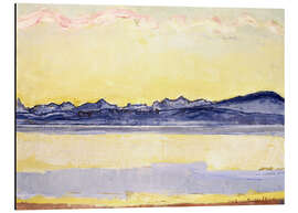 Magnettafel Mont Blanc mit roten Wolken