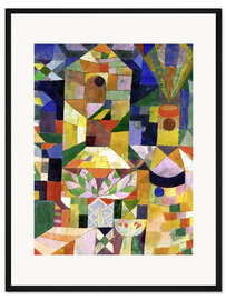 Gerahmter Kunstdruck Burggarten