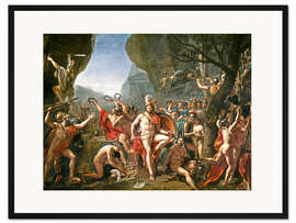 Gerahmter Kunstdruck Leonidas an den Thermopylen