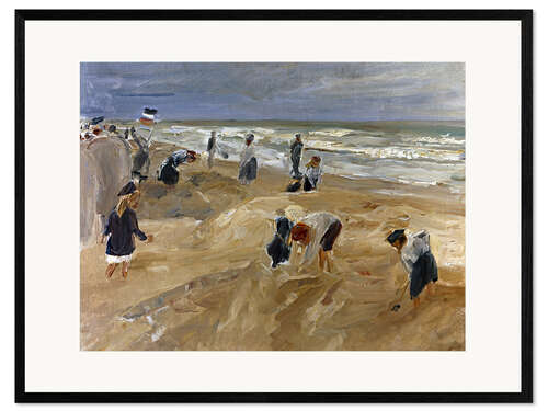 Kehystetty taidepainatus Beach scene in Noordwijk