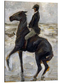 Magnettafel Reiter am Strand