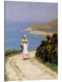 Magnettafel Weg an den Klippen