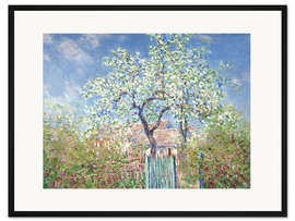 Gerahmter Kunstdruck Gartentor in Vetheuil