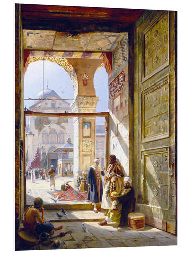 Print på skumplade The Gate of the Great Umayyad Mosque, Damascus