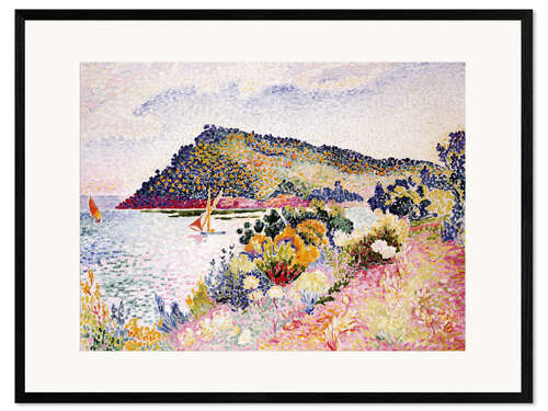 Kehystetty taidepainatus Le Cap Nègre, Baie de Pramousquier 1906