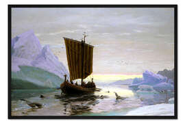 Gerahmter Kunstdruck Erik der Rote entdeckt Grönland