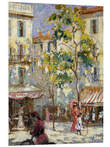 Foam board print Street scene in Paris