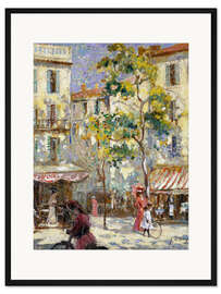 Gerahmter Kunstdruck Straßenszene in Paris