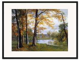 Gerahmter Kunstdruck Ein ruhiger See