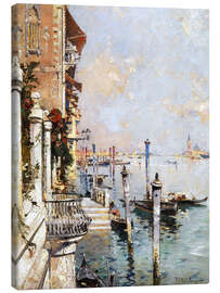 Canvastavla  The Grand Canal, Venice - Franz Richard Unterberger