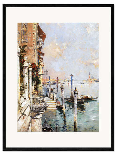 Ingelijste kunstdruk The Grand Canal, Venice