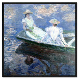 Gerahmter Kunstdruck Mädchen in einem Boot