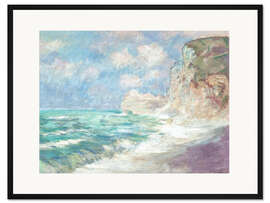 Gerahmter Kunstdruck Steilküste bei Port d'Amont