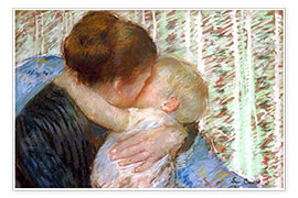 Wandbild  Der Gute Nacht Kuss - Mary Stevenson Cassatt