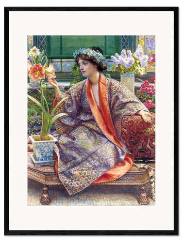 Framed art print In the greenhouse