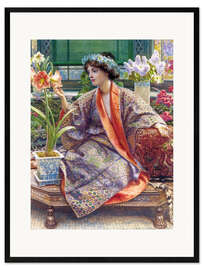 Framed art print In the greenhouse
