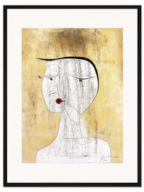 Gerahmter Kunstdruck Versiegelte Dame