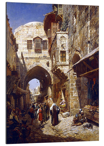 Alubild Davidstraße, Jerusalem. 1887