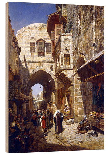 Puutaulu Davidstraße, Jerusalem. 1887