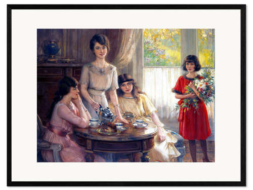 Framed art print Tea Time.