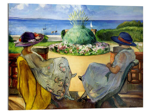 Gallery print Two women on a terrace by the sea