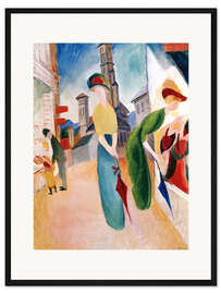 Gerahmter Kunstdruck Vorm Hutladen