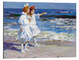 Aluminium print Girls on the beach