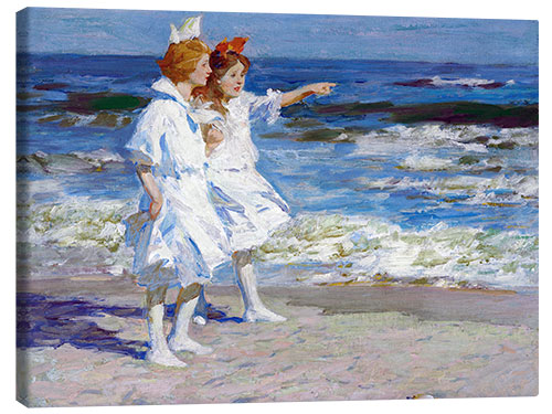 Lienzo Girls on the beach