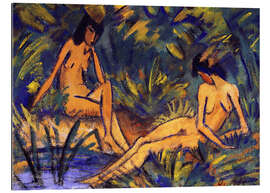 Tableau en plexi-alu Assis au bord de l&#039;eau, 1914-16