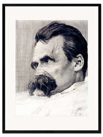 Impression artistique encadrée Friedrich Nietzsche 1899