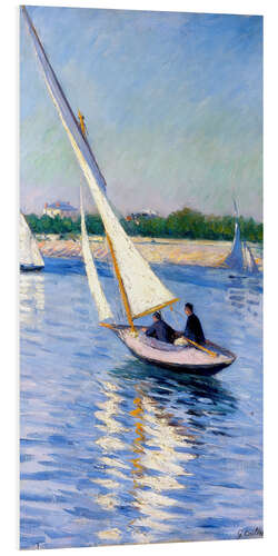 Foam board print Sailboat on the Seine at Argenteuil