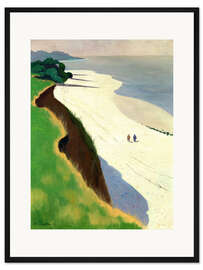 Framed art print The Cliff and the White Shore - Félix Édouard Vallotton