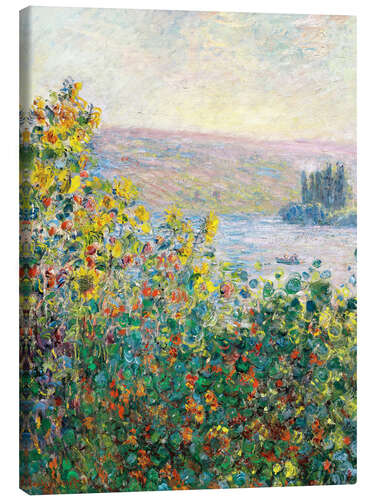 Canvas print Flower Beds at Vétheuil