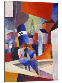 Magnettafel Kinder auf der Hafenmauer, Duisburg