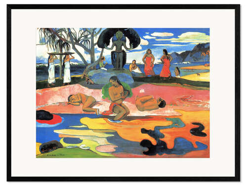 Impression artistique encadrée Mahana no atua (Jour de Dieu)