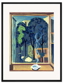 Gerahmter Kunstdruck Hof mit Sonnenstrahlen