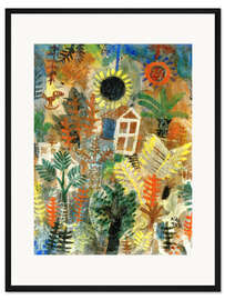 Gerahmter Kunstdruck Gartenlandschaft