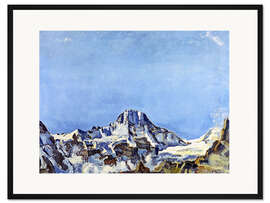 Gerahmter Kunstdruck Das Breithorn