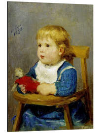 Cuadro de aluminio Girl in a child's chair, 1878