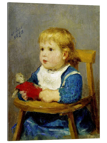 Galleritryk Girl in a child's chair, 1878