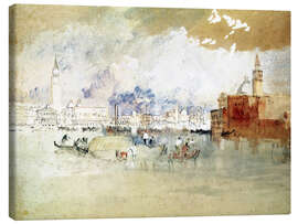 Stampa su tela Venice, seen from the lagoon - Joseph Mallord William Turner